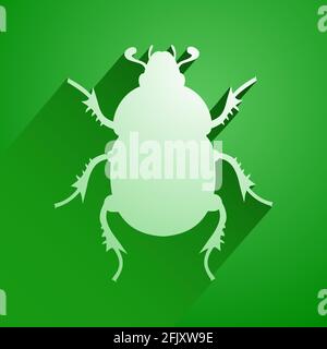 Design of beetle illustration Stock Vector