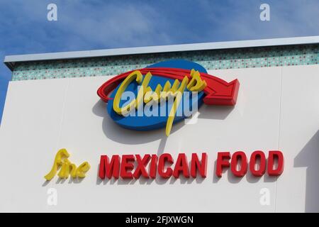 Chuy's is a Tex-Mex restaurant chain established in 1982 in Austin, Texas by Mike Young and John Zapp.  Chuy's serves authentic Tex-Mex food. Close up Stock Photo