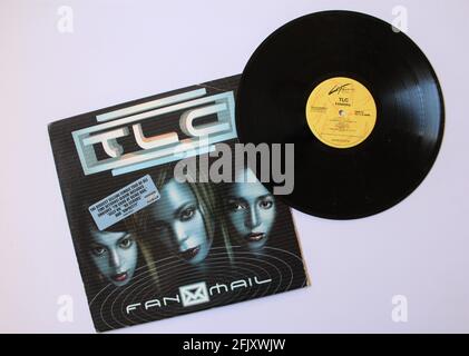R&B band, TLC music album on vinyl record LP disc. Titled: Fan