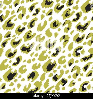 Leopard print, animal camouflage seamless pattern Stock Vector