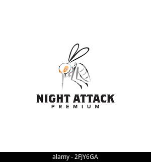 Mosquito icon logo design vector template Stock Vector