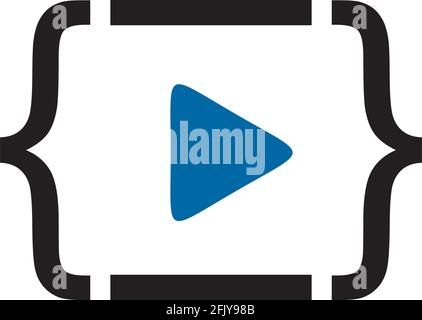 Webinar live logo design vector template Stock Vector
