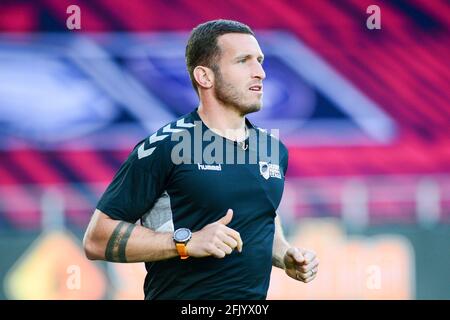 Referee Jack Smith during the Betfred Super League Round 4 match St ...