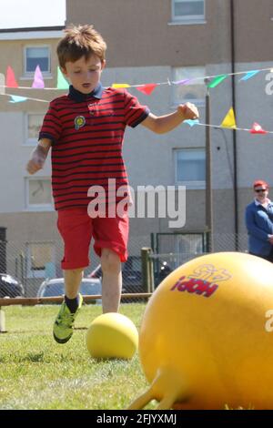 Muirhead Primary School Sports Day Stock Photo