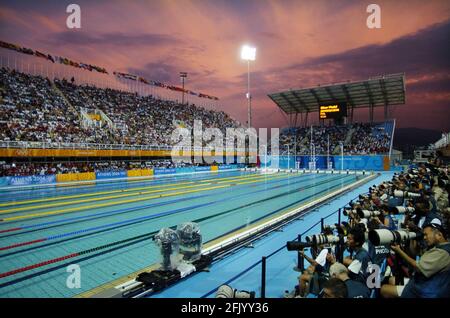 OLYMPIC GAMES IN ATHENS 15/8/2004.  SWIMMING PICTURE DAVID ASHDOWN Stock Photo