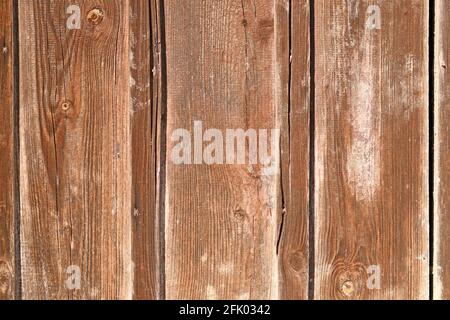 Wooden background with brown colored planks Stock Photo