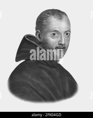 Marin Mersenne 1588-1648 French Polymath Stock Photo