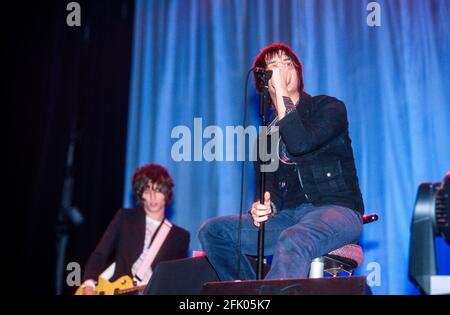 The Strokes at the Reading Festival 23rd August 2002. Reading, England, United Kingdom. Stock Photo