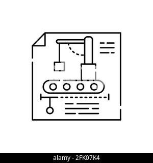 Engineering olor line icon. Pictogram for web page, mobile app, promo ...