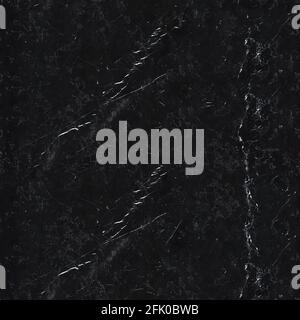Black marble texture. Seamless square background, tile ready. Stock Photo