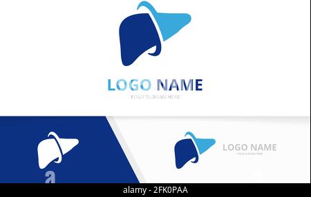 Liver care logo combination. Internal organ logotype design template. Stock Vector