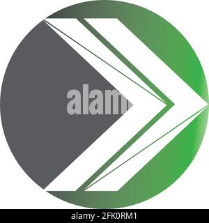 Arrow vector illustration icon Logo Template design Stock Vector