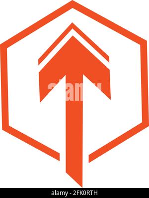 Arrow vector illustration icon Logo Template design Stock Vector