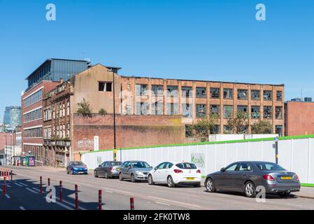 Old Victorian factory building on Bradford Street in Digbeth, Birmingham,UK Stock Photo