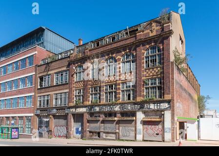 Old Victorian factory building on Bradford Street in Digbeth, Birmingham,UK Stock Photo