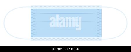Medical mask isolated on white. Protective equipment sign isolated on white. Stock Vector