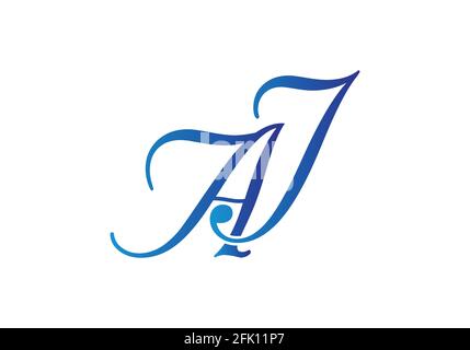 A J alphabet letter logo icon, Graphic Alphabet Symbol for Corporate Business Identity Stock Vector