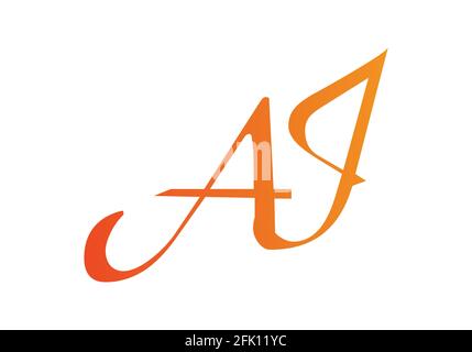 A J alphabet letter logo icon, Graphic Alphabet Symbol for Corporate Business Identity Stock Vector