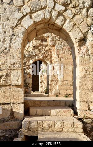 Beaufort Castle (Qalaa al-Shaqif), Nabatiye, south Lebanon. Stock Photo