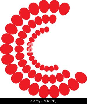 halftone logo vector icon design template Stock Vector
