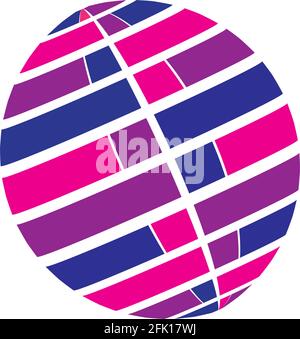 halftone logo vector icon design template Stock Vector