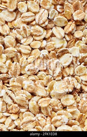 Close up picture of barley flakes. Stock Photo
