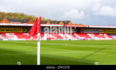 Accrington, UK. 15th Dec, 2020. General view before the Sky Bet League 1 behind closed doors match between Accrington Stanley and Portsmouth at the Wham Stadium, Accrington, England on 27 April 2021. Photo by Sam Fielding/PRiME Media Images. Credit: PRiME Media Images/Alamy Live News Stock Photo