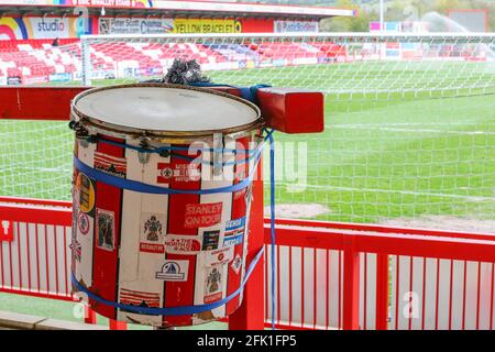 Accrington, UK. 15th Dec, 2020. General view before the Sky Bet League 1 behind closed doors match between Accrington Stanley and Portsmouth at the Wham Stadium, Accrington, England on 27 April 2021. Photo by Sam Fielding/PRiME Media Images. Credit: PRiME Media Images/Alamy Live News Stock Photo