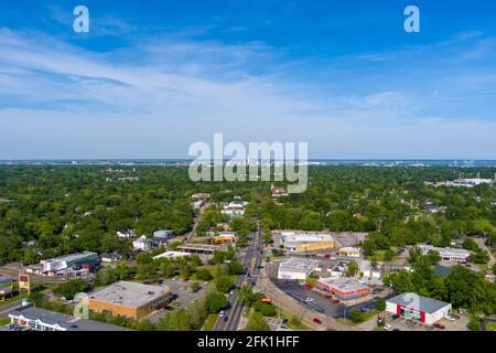 Aerial view of midtown Mobile, Alabama Stock Photo