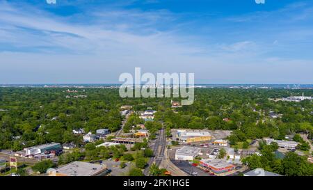 Aerial view of midtown Mobile, Alabama Stock Photo