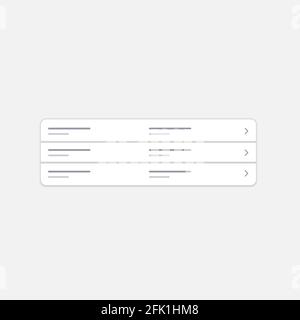 Menu web element Stock Vector
