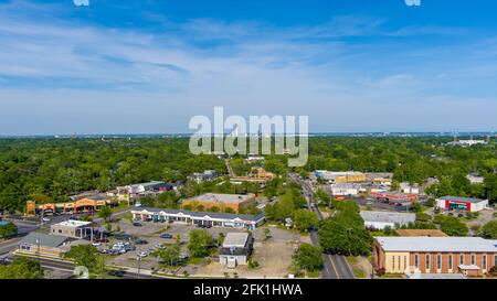 Aerial view of midtown Mobile, Alabama Stock Photo