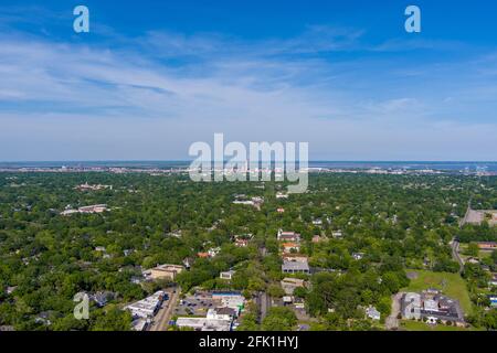 Aerial view of midtown Mobile, Alabama Stock Photo