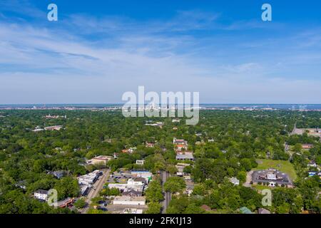 Aerial view of midtown Mobile, Alabama Stock Photo