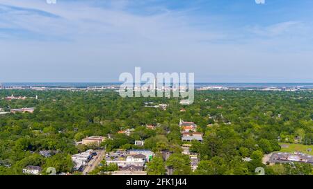 Aerial view of midtown Mobile, Alabama Stock Photo