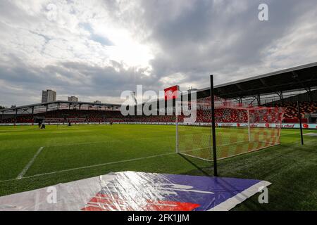 Brentford Community Stadium, London, UK. 27th Apr, 2021. English Football League Championship Football, Brentford FC versus Rotherham United; General view of Brentford Community Stadium Credit: Action Plus Sports/Alamy Live News Stock Photo