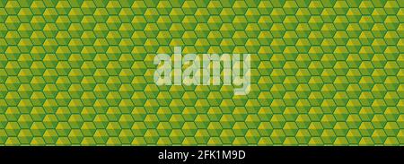 Background of Green Abstract Hexagons Stock Vector
