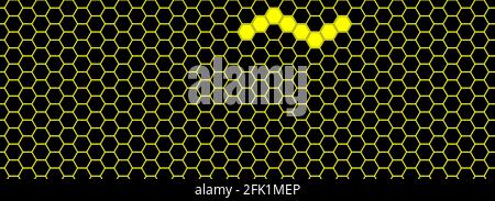 Black and yellow abstract background Stock Vector