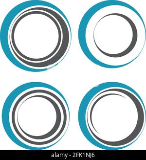 circle logo and symbols TEMPLATE Vector ILLUSTRATION Stock Vector