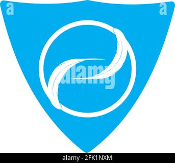 Feather pen write sign logo template app icons Stock Vector