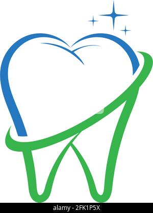 Dental logo and symbols template icons app Stock Vector