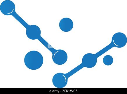 Molecule symbol logo template vector illustration design Stock Vector