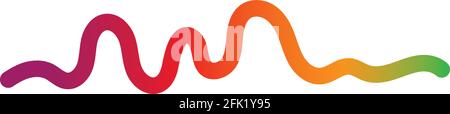 Sound wave logo template vector icon illustration Stock Vector