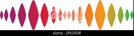 Sound wave logo template vector icon illustration Stock Vector
