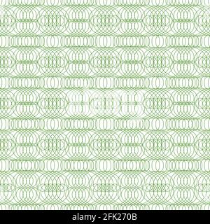 Guilloche seamless. Dollar banknotes money background watermark security engraving shapes vector pattern for certificate Stock Vector
