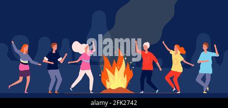 Person people vector illustration dance party woman and man. Happy friend  fun disco club music dancer cartoon group celebration. Character background  concert rejoice concept. Entertainment activity 26570593 Vector Art at  Vecteezy