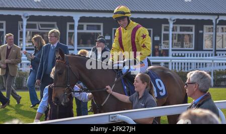 Uttoxeter Races, National Hunt Horse Racing meeting Stock Photo