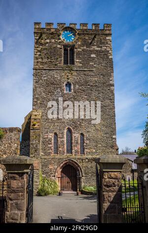 Church of St Mary's & All Saints Conwy North Wales - the parish church of Conwy, Wales. Dating from 1172, originally the Cistercian Aberconwy Abbey. Stock Photo