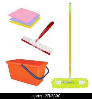 https://l450v.alamy.com/450v/2fk2a0c/cleaning-service-equipment-bucket-brush-floor-broom-washing-tools-vector-realistic-set-2fk2a0c.jpg