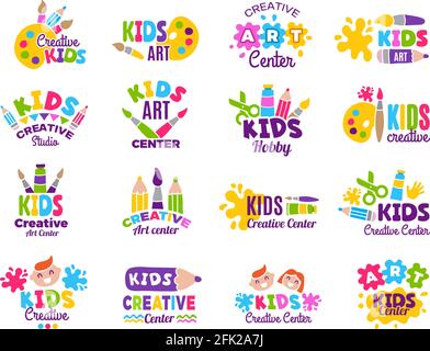 Logo Design For Kids Art Stock Illustration - Download Image Now -  Abstract, Art, Art Class - iStock